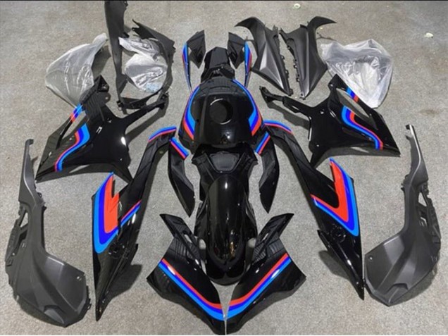 2019-2022 BMW S1000RR Motorcycle Fairings - Black Double Blue Red UK