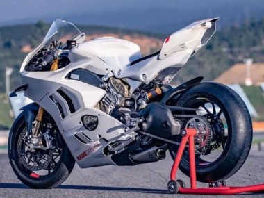 Best 2022-2024 Ducati Panigale V4 V4S Motorcycle Fairings - White UK