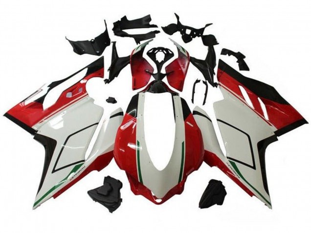 2015-2020 Ducati 959/1299 Motorcycle Fairings - White Red Green Glossy Black UK