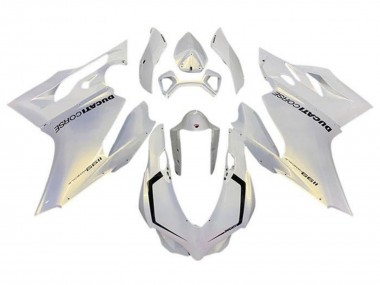 Best 2011-2014 Ducati Panigale 1199 Motorcycle Fairings - Pearl White Corse UK