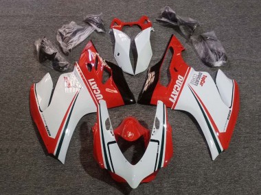 Best 2011-2014 Ducati Panigale 1199 Motorcycle Fairings - White Red Green Glossy Black Corse UK