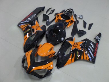 Best 2004-2005 Honda CBR1000RR Motorcycle Fairings - Orange Glossy Black Rockstar UK