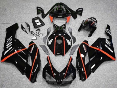 Best 2004-2005 Honda CBR1000RR Motorcycle Fairings - Glossy Black Red Stripe UK