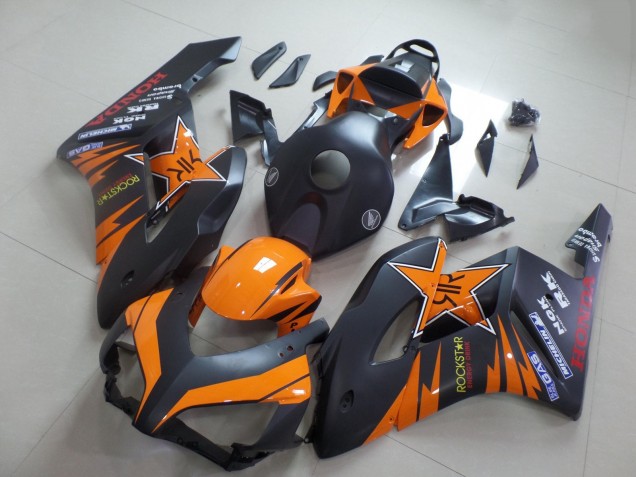 2004-2005 Honda CBR1000RR Motorcycle Fairings - Orange Matte Black Rockstar UK