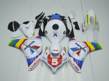 Best 2008-2011 Honda CBR1000RR Motorcycle Fairings - White Blue Red Valvoline Color Wheel UK