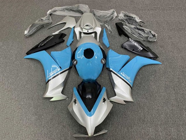 2012-2016 Honda CBR1000RR Motorcycle Fairings - Light Blue Silver Black UK