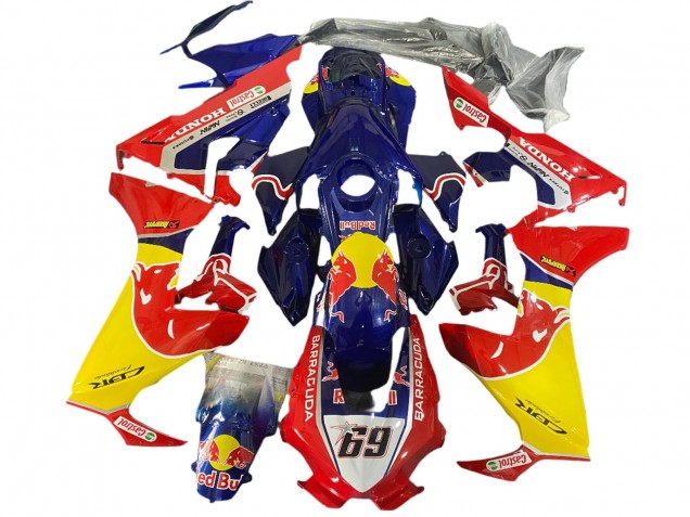 2017-2023 Honda CBR1000RR Motorcycle Fairings - Blue Yellow Red Bull Hayden UK