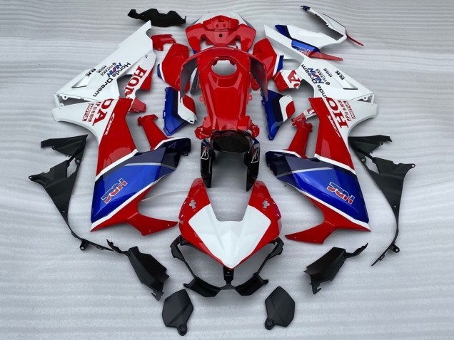 2017-2023 Honda CBR1000RR Motorcycle Fairings - White Red Blue HRC UK