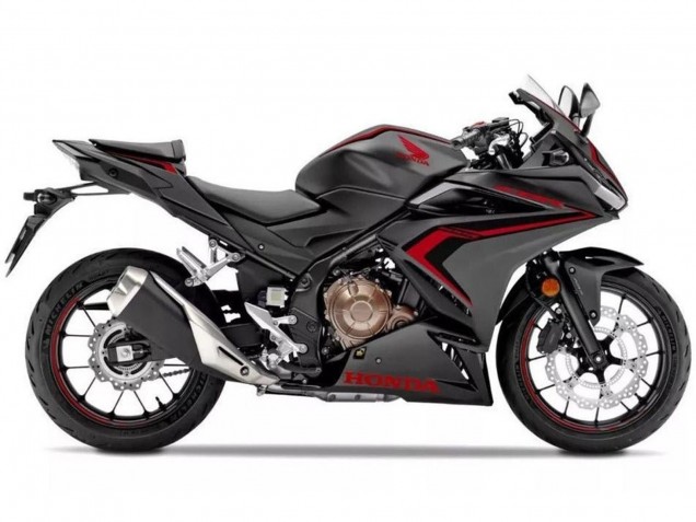2019-2021 Honda CBR500R Motorcycle Fairings - Matte Black Red Black UK