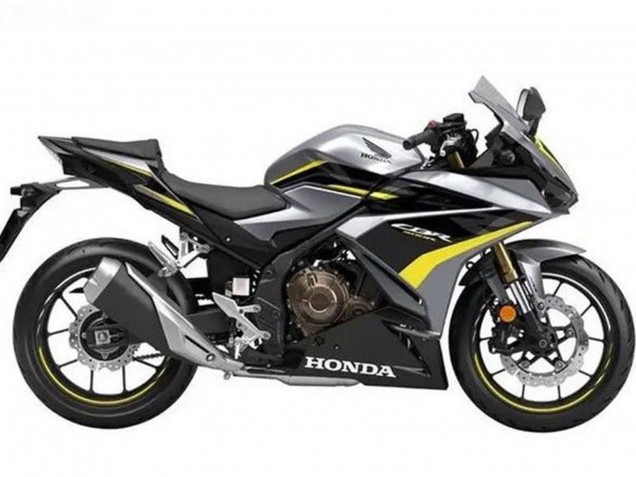 2019-2021 Honda CBR500R Motorcycle Fairings - Silver Glossy Black Yellow UK