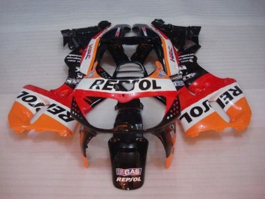 Best 1994-1995 Honda CBR900RR 893 Motorcycle Fairings - Orange White Red Glossy Black Repsol UK