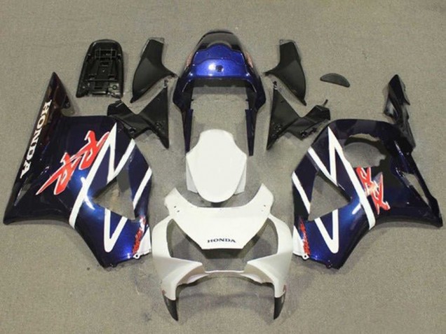 2002-2003 Honda CBR900RR 954 Motorcycle Fairings - Blue White Glossy Black UK