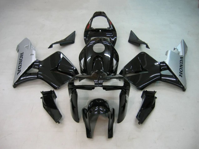 2005-2006 Honda CBR600RR Motorcycle Fairings - Black Silver UK
