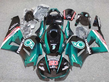 Best 2013-2023 Honda CBR600RR Motorcycle Fairings - Teal Blue Glossy Black Petronas 20 UK