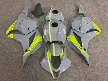 Best 2007-2008 Honda CBR600RR Motorcycle Fairings - Nardo Grey Neon Yellow UK