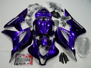 Best 2007-2008 Honda CBR600RR Bike Fairings - Blue Glossy Black UK