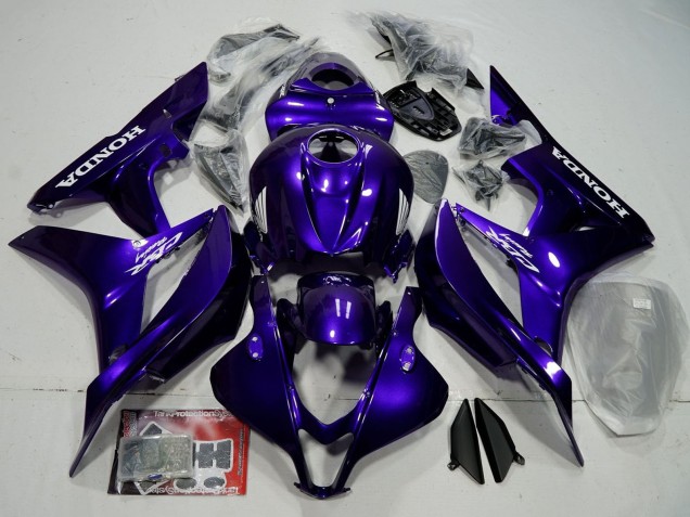 2007-2008 Honda CBR600RR Bike Fairings - Blue Glossy Black UK