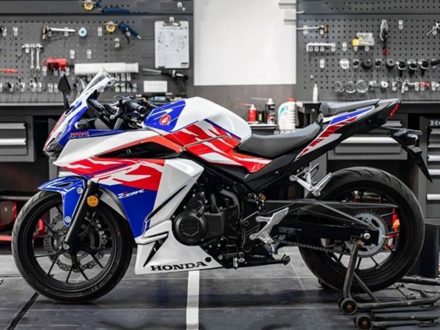 2022 Honda CBR400R Motorcycle Fairings - White Red Blue UK