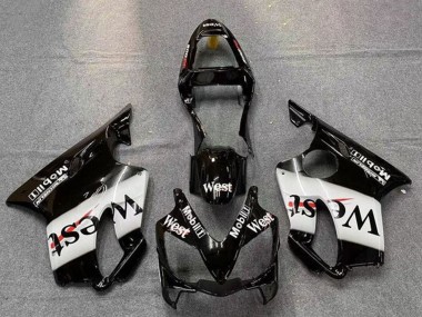 Best 2001-2003 Honda CBR600 F4i Motorcycle Fairings - Glossy Black White West UK