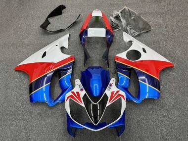 Best 2001-2003 Honda CBR600 F4i Motorcycle Fairings - White Red Blue Dark Blue UK
