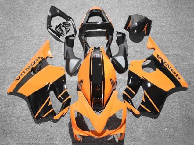 2001-2003 Honda CBR600 F4i Motorcycle Fairings - Orange Glossy Black Stripe UK