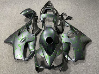 Best 2001-2003 Honda CBR600 F4i Motorcycle Fairings - Silver Green Lightning UK