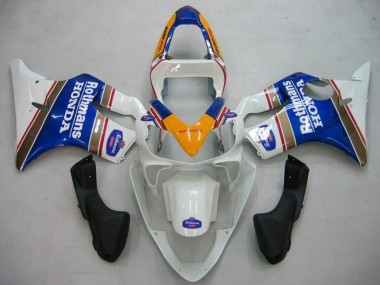 Best 2001-2003 Honda CBR600 F4i Motorcycle Fairings - Yellow White Blue Rothmans UK