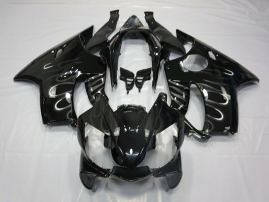 Best 2004-2007 Honda CBR600 F4i Motorcycle Fairings - Glossy Black White Flame UK