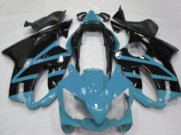 2004-2007 Honda CBR600 F4i Motorcycle Fairings - Light Blue Glossy Black UK