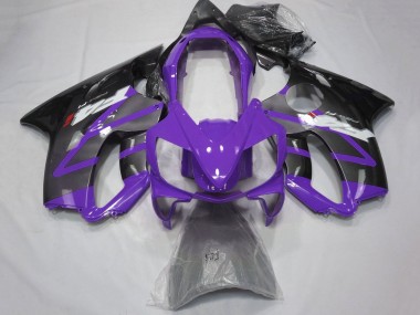 Best 2004-2007 Honda CBR600 F4i Motorcycle Fairings - Purple Grey Glossy Black UK