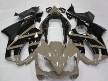 Best 2004-2007 Honda CBR600 F4i Motorcycle Fairings - Taupe Brown Glossy Black UK