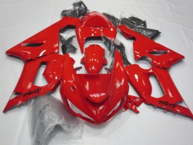 Best 2005-2006 Kawasaki ZX6R Motorcycle Fairings - Red UK