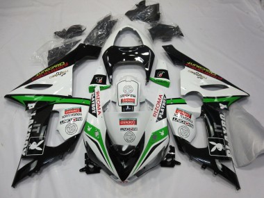 Best 2005-2006 Kawasaki ZX6R Motorcycle Fairings - White Black Green Red Rizoma Playboy UK