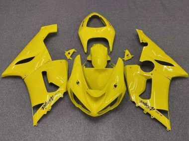 Best 2005-2006 Kawasaki ZX6R Motorcycle Fairings - Yellow UK