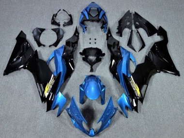 Best 2019-2022 Kawasaki ZX6R Motorcycle Fairings - Blue Glossy Black Yellow UK