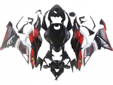 Best 2019-2022 Kawasaki ZX6R Motorcycle Fairings - Matte Black Red White Shark UK