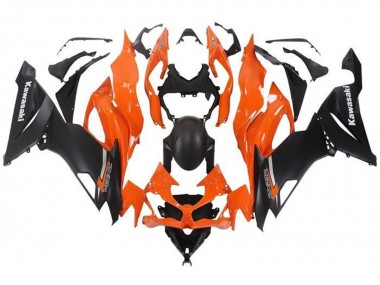 Best 2019-2022 Kawasaki ZX6R Motorcycle Fairing - Orange Matte Black UK