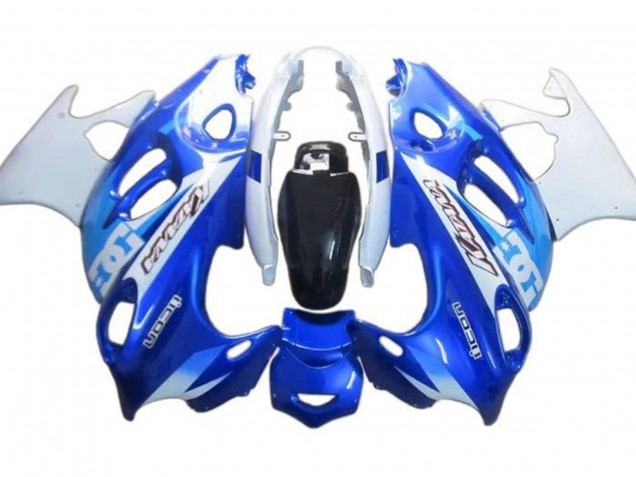 2004-2006 Suzuki GSX600F/GSX750F Motorcycle Fairings - White Blue DC UK