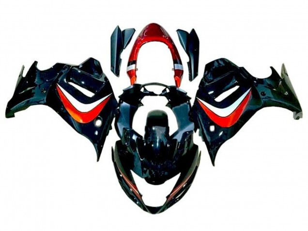 2008-2013 Suzuki GSX650F Motorcycle Fairings - Black Candy Orange Silver UK
