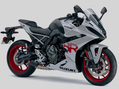 Best 2024-2025 Suzuki GSX8R Motorcycle Fairings - Silver Black Red UK