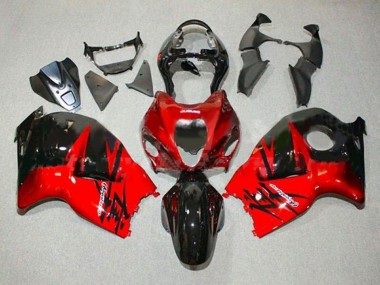 Best 1996-2007 Suzuki GSXR1000 Motorcycle Fairings - Red Glossy Black UK