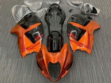 Best 1996-2007 Suzuki GSXR1000 Motorcycle Fairings - Orange Black Red UK