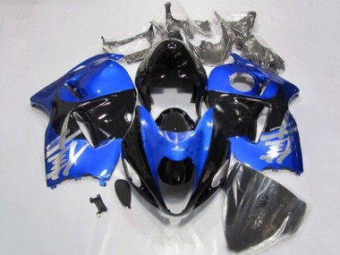 Best 1996-2007 Suzuki GSXR1000 Motorcycle Fairings - Blue Chrome Black UK