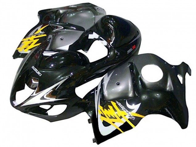 1996-2007 Suzuki GSXR1000 Motorcycle Fairings - Glossy Black Silver Yellow UK