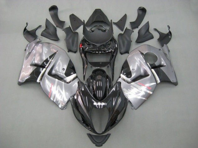 1996-2007 Suzuki GSXR 1300 Hayabusa Motorcycle Fairings - Black Grey Silver UK