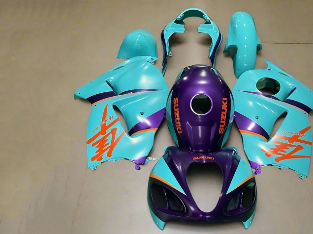 1996-2007 Suzuki GSXR1000 Motorcycle Fairings - Matte Purple Orange Blue UK