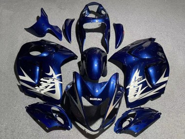 Best 2008-2020 Navy Blue White Grey Suzuki GSXR 1300 Hayabusa Motorcycle Fairings UK