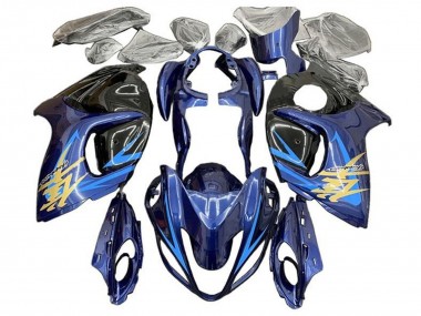 Best 2008-2020 Blue Black Light Blue Gold Suzuki GSXR 1300 Hayabusa Motorcycle Fairings UK