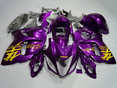 Best 2008-2020 Purple Yellow Suzuki GSXR 1300 Hayabusa Motorcycle Fairings UK