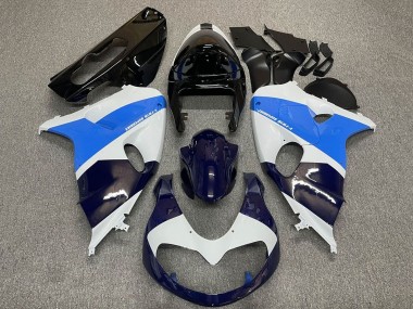Best 1998-2003 Suzuki TL1000R Motorcycle Fairings - White Blue Black Dark Blue UK